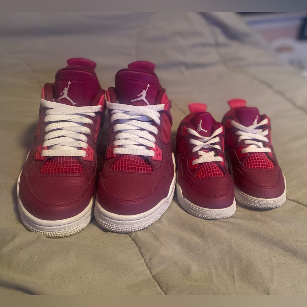 Mommy and me true berry jordan 4s